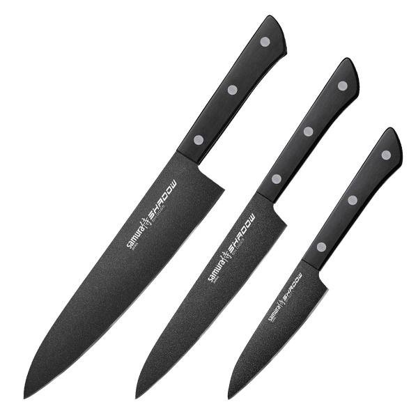 Samura Samura Shadow zestaw 3 noży Chef paring utility SH-0220