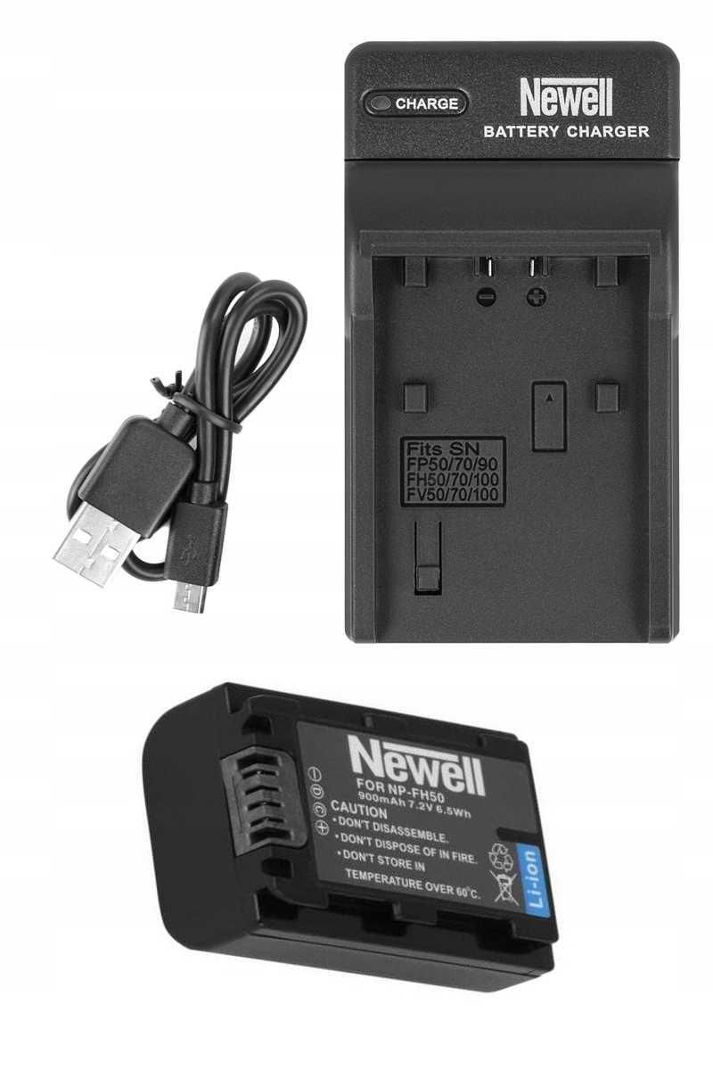 Zestaw Ładowarka Dc-Usb +Akumulator Newell Np-Fh+Fh50