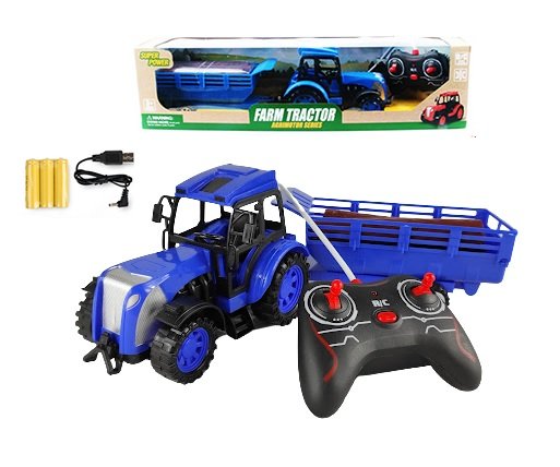 Traktor z przyczepą zdalnie sterowany FARM Tractor