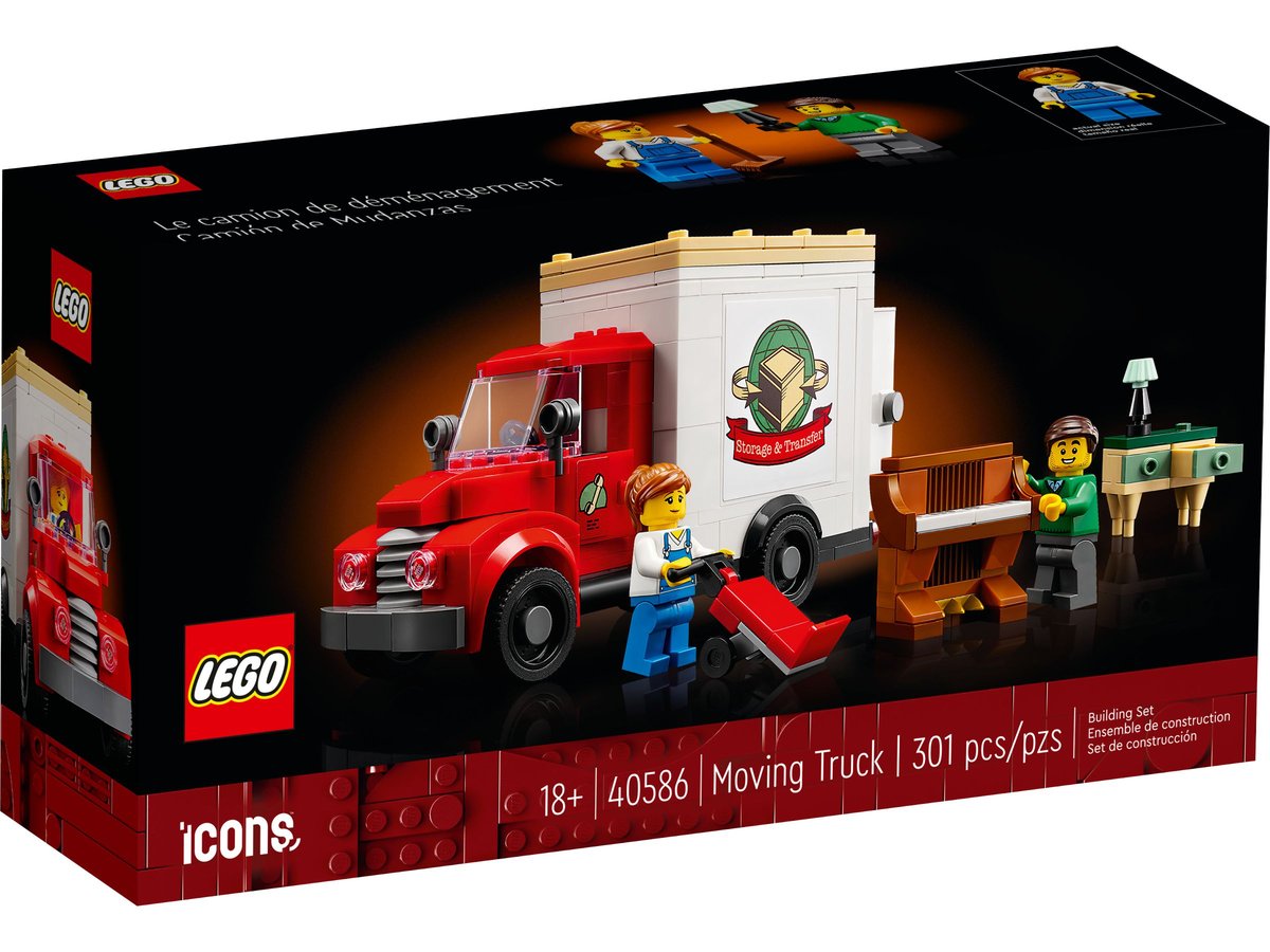 LEGO Icons Ciężarówka do przeprowadzek 40586