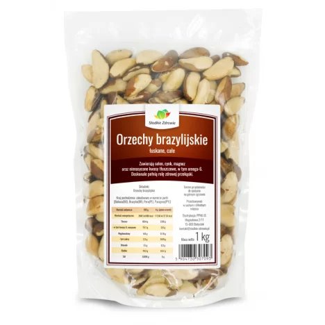 Orzechy brazylijskie łuskane 1kg Słodkie Zdrowie