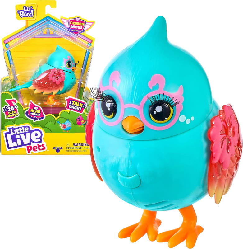 Little Live Pets Interaktywny Ptaszek Turkusowy 5+