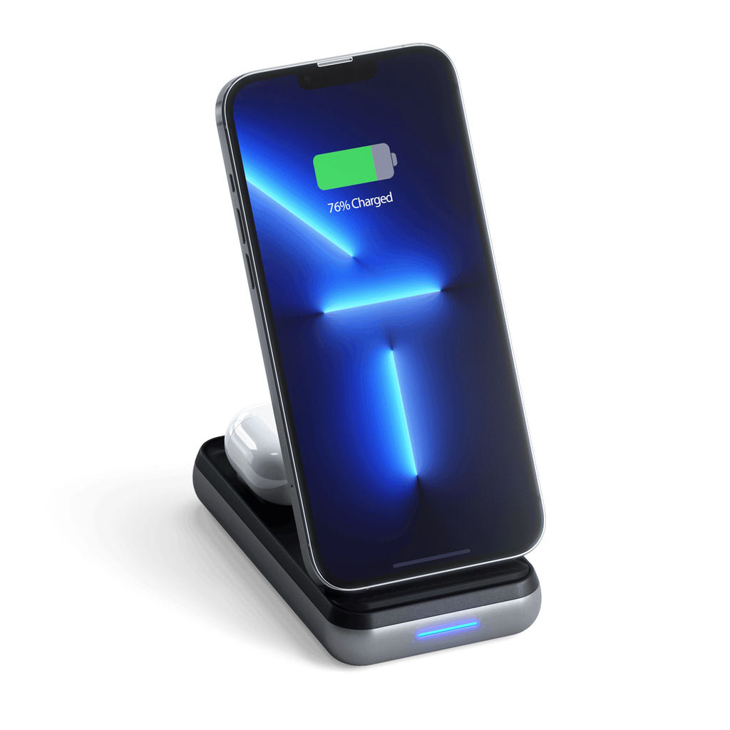 Satechi Bezprzewodowy Powerbank 2w1, 10000 mAh, Czarny