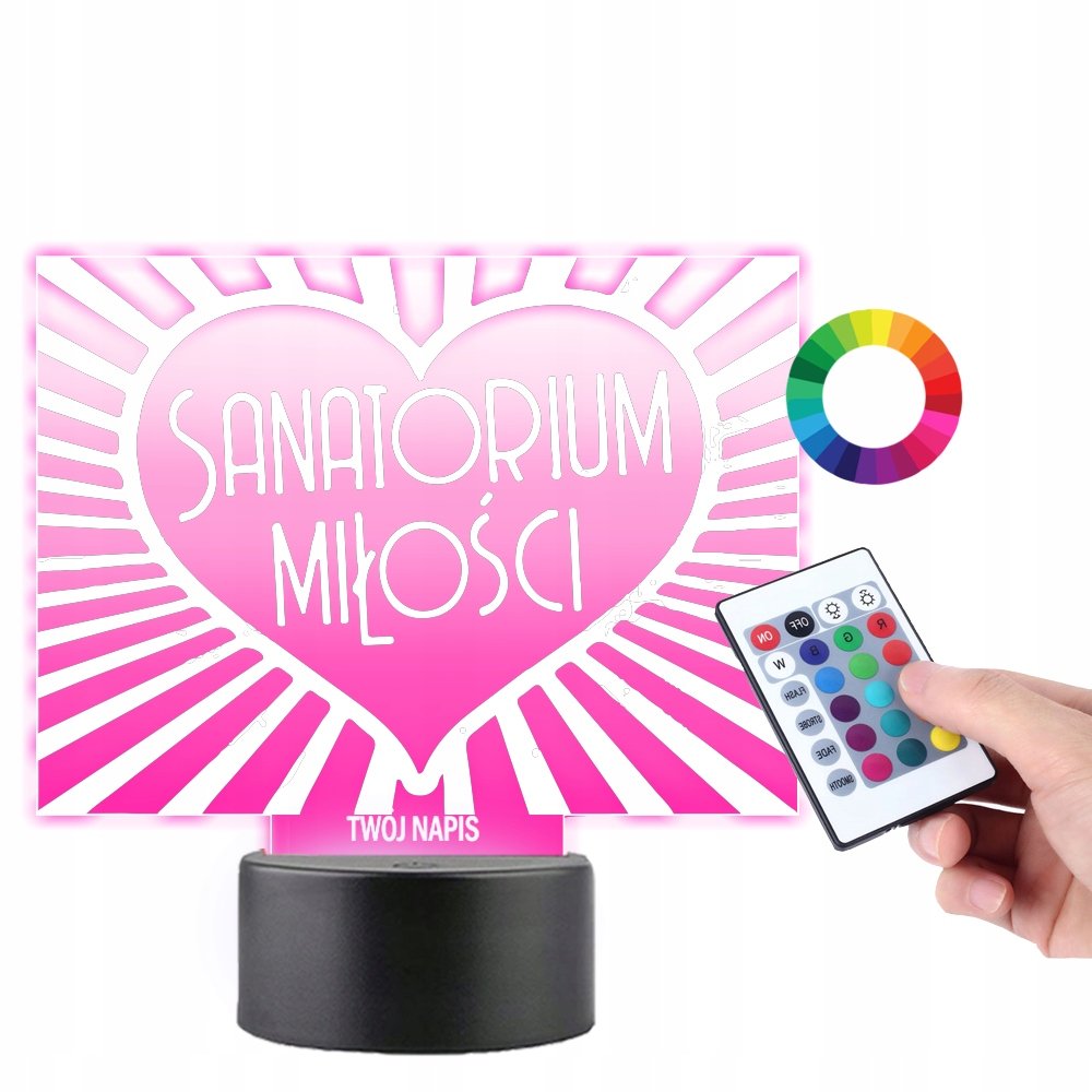 Lampka na Biurko Statuetka Sanatorium Miłości Logo