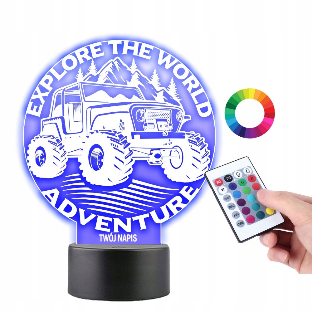 Lampka na Biurko Statuetka Plexido Samochód Podróż