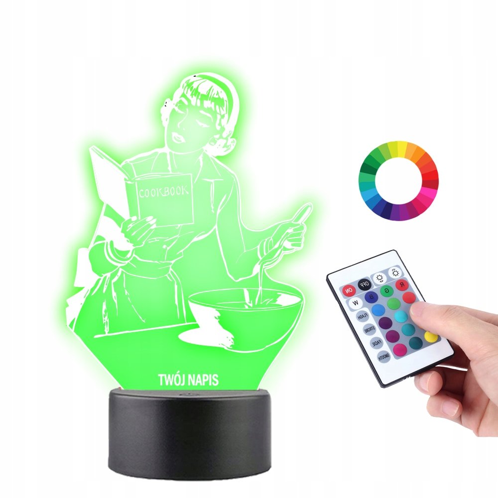 Lampka na Biurko Statuetka Plexido Kucharka