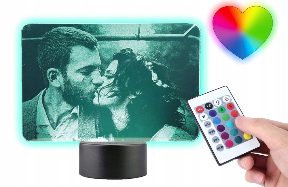 Prezent na Walentynki Statuetka LED Grawer Plexido