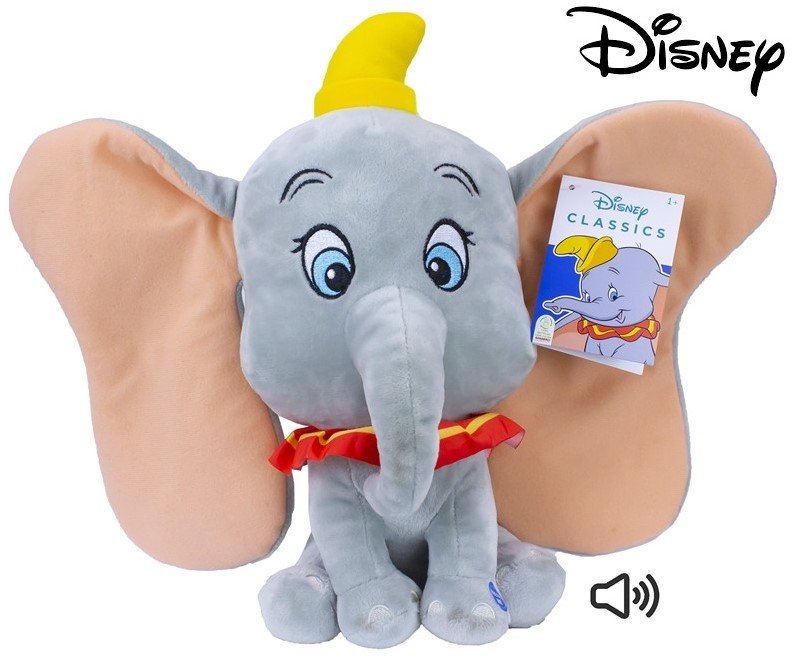 Disney Pluszak maskotka Słonik Dumbo dźwięk 32cm