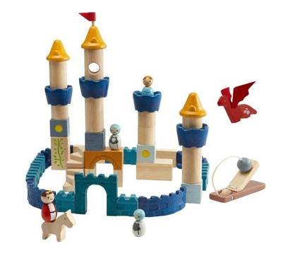 Klocki Zamek Rycerski, Seria Orchard Collection, Plan Toys 5543