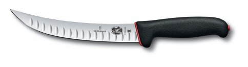 Victorinox Nóż rzeźniczy Fibrox Dual Grip ostrze ryflowane zakrzywione zwężane 20 cm 5.7223.20D