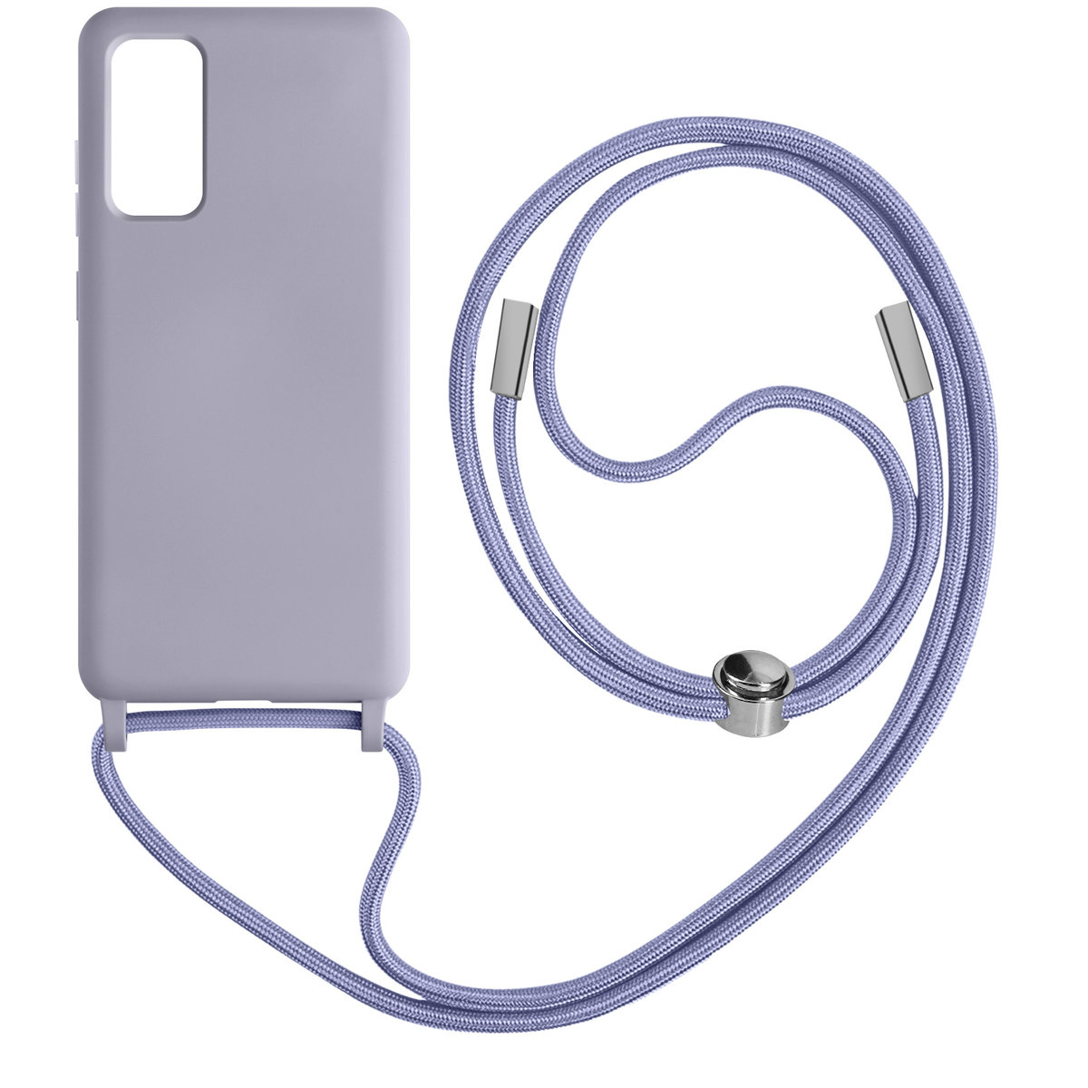 Samsung Galaxy S20 FE Etui ze smyczą Półsztywne 80cm Fioletowe