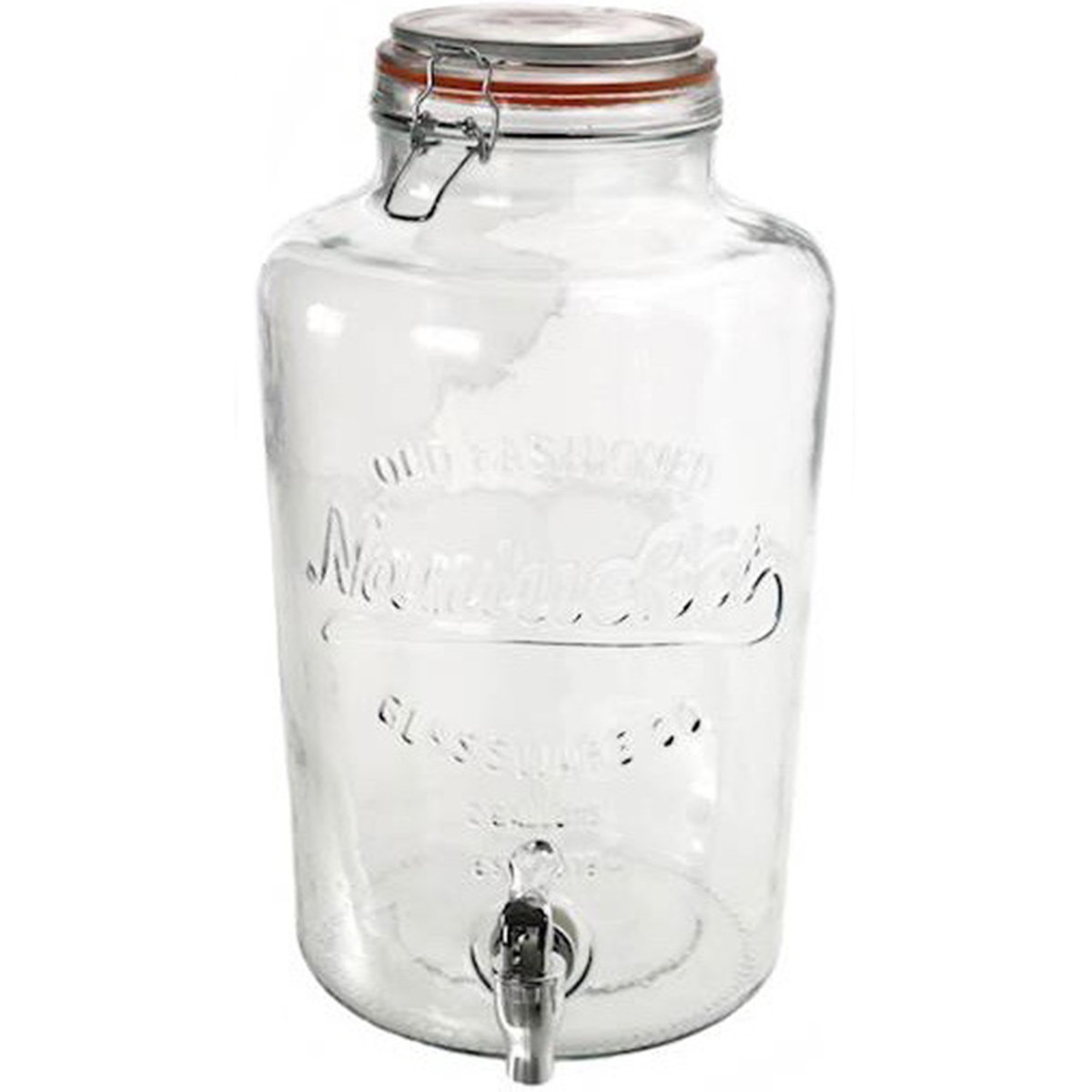 SŁÓJ Z KRANIKIEM SZKLANY 8 L DO LEMONIADY WODY