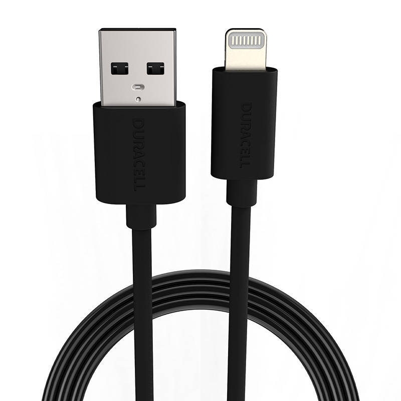 Duracell Lightning do kabla USB (1 m) do Apple iPhone, czarny USB5022A