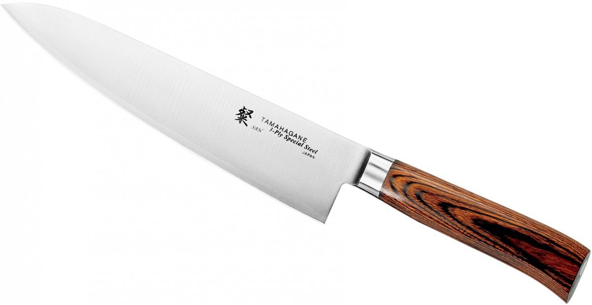 Tamahagane Tamahagane SAN Brown Nóż Szefa 21cm SN-1105