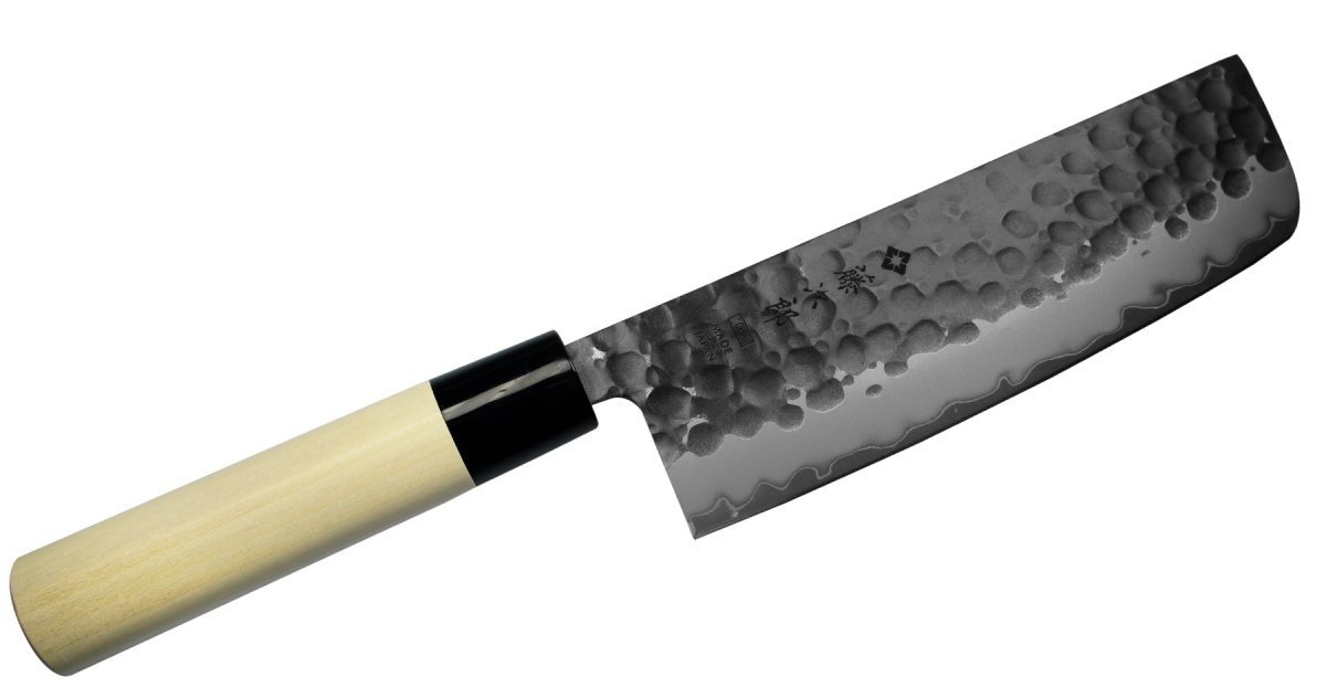 Tojiro Zen Hammered 16,5 Cm Beżowy Nóż Nakiri Ze Stali Nierdzewnej