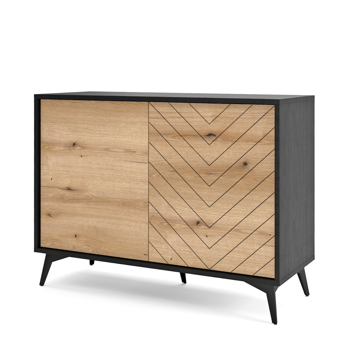 Komoda DIAMOND z dekorem dąb evoke 104x77x39 HOMLA