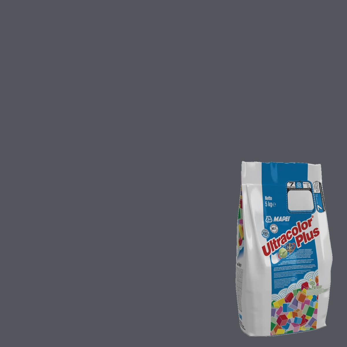 Mapei ULTRACOLOR PLUS 114, 5KG ANTRACYT 6011405 MAPEI6011405