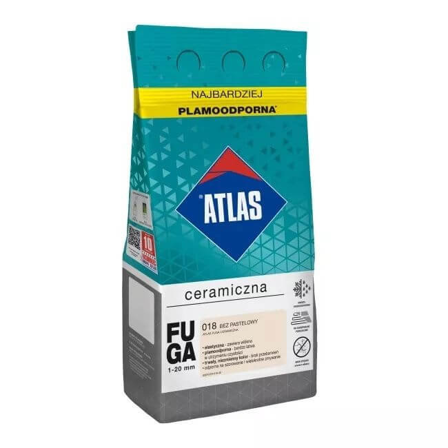 Atlas Fuga ceramiczna 018 beż pastelowy 5 kg