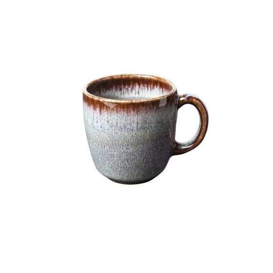 Szaro-brązowa kamionkowa filiżanka Villeroy & Boch Like Lave, 190 ml