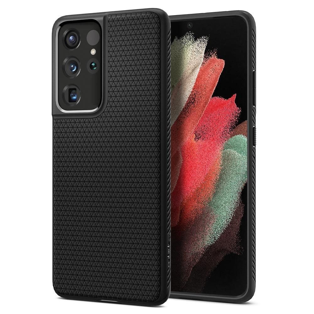 Etui Braders Spigen Liquid Air do Samsung Galaxy S21 Ultra Matte Black