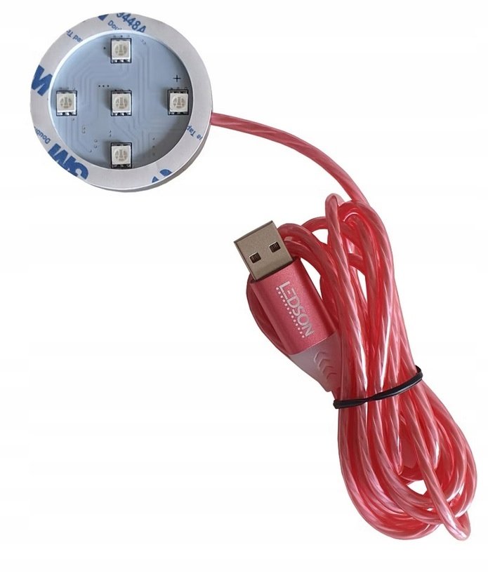 POPPY GRACE MATE PODŚWIETLENIE LEDSON RED TIR USB