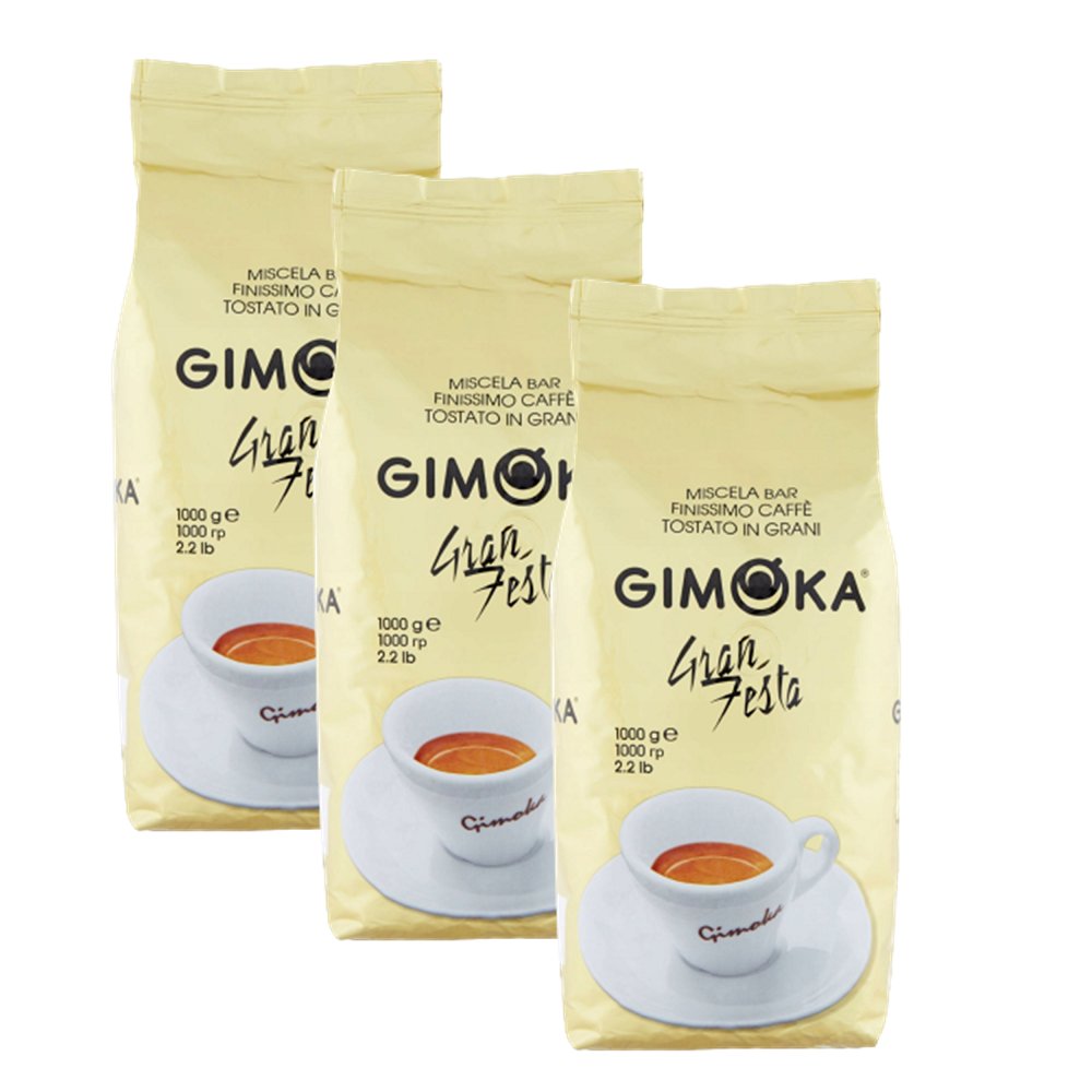 3x Kawa ziarnista GIMOKA Gran Festa 1 kg