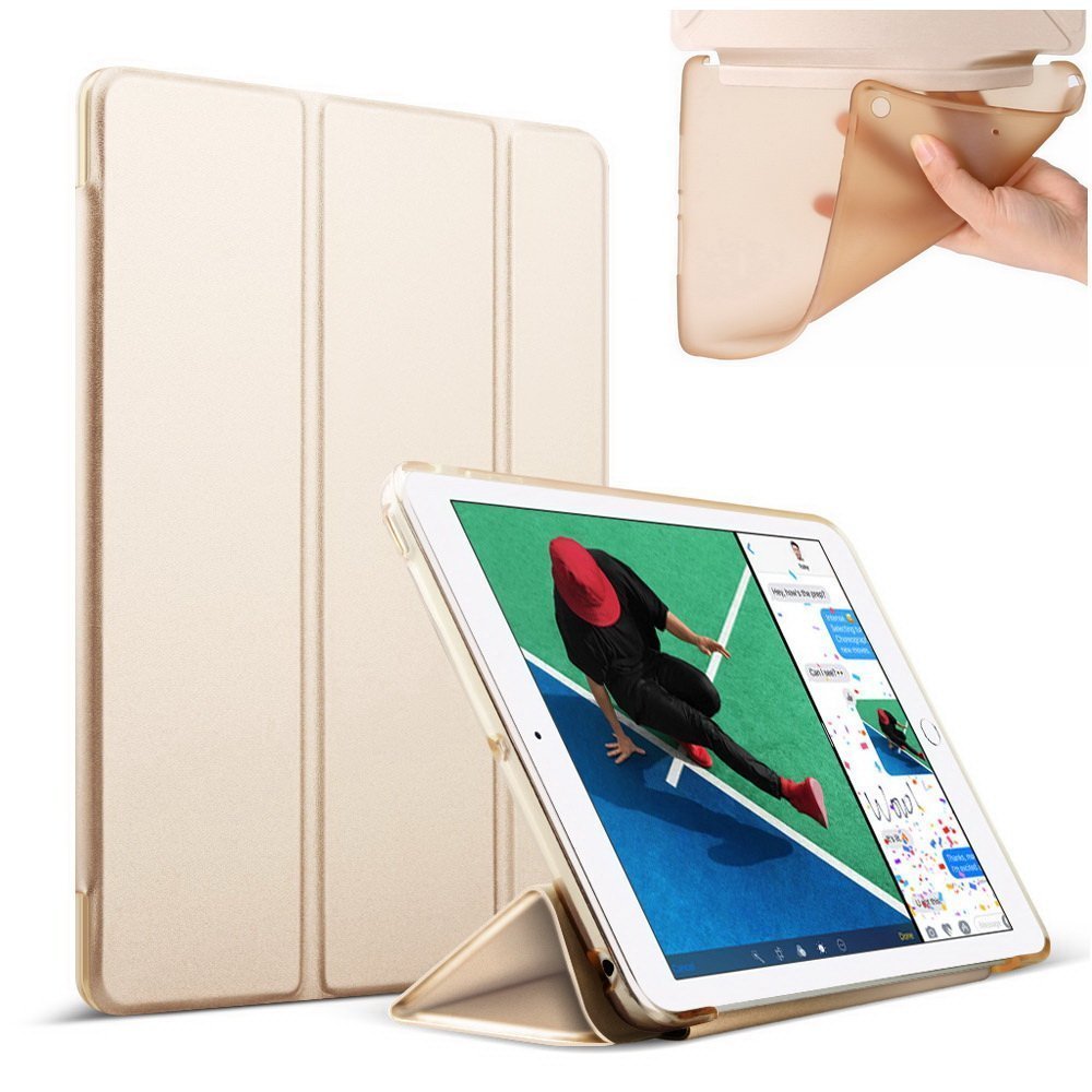D-Pro Smart Cover etui z klapką do iPad Air 1/Air 2/9.7 2017/2018 (Gold)