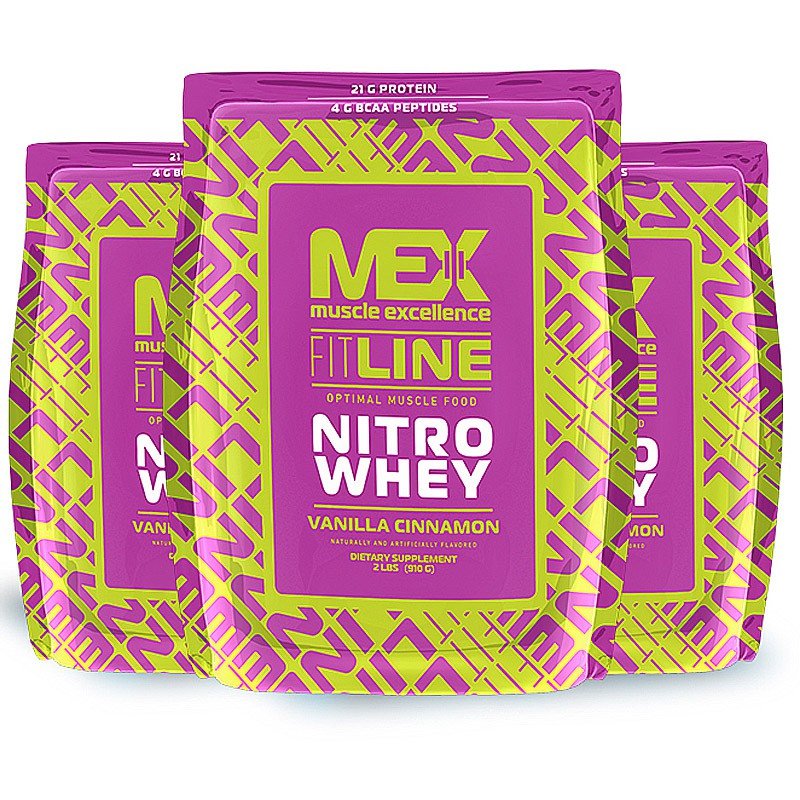 MEX Nitro Whey 910g Strawberry