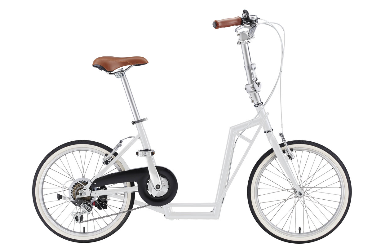 The-Sliders Lite White gustowny i komfortowy, składany rower, hulajnoga 2w1, EAN 0590987662211
