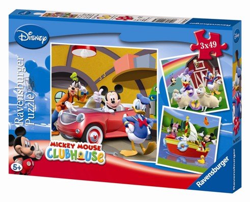 Ravensburger Puzzle 3x49 Mickey Mouse