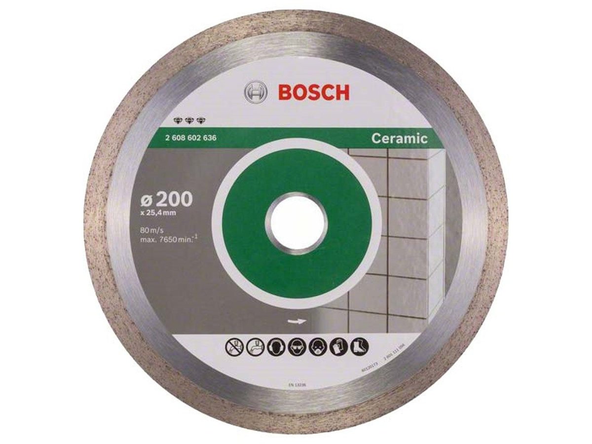 Bosch Diamentowa tarcza tnąca Best for Ceramic 200 x 25 40 x 2 2 x 10 mm 2608602636 Średnica 200 mm 1 szt