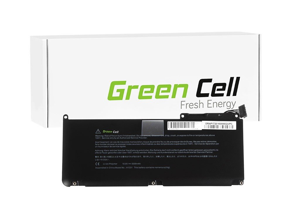 Bateria Green Cell A1331 do Apple Macbook 13 A1342 Unibody (Late 2009, Mid 2010)
