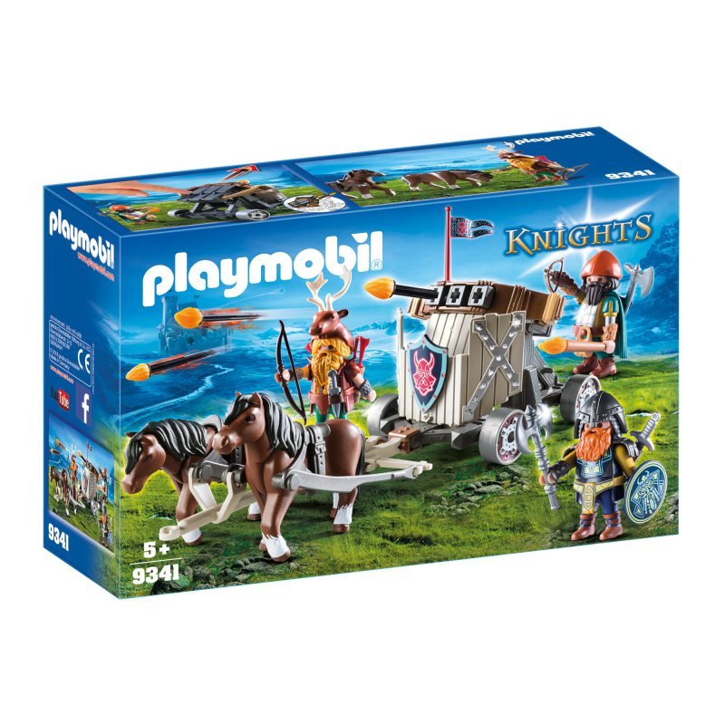 Playmobil Knights ZAPRZĘG KUCYKÓW Z BALISTĄ KRASNOLUDÓW 9341