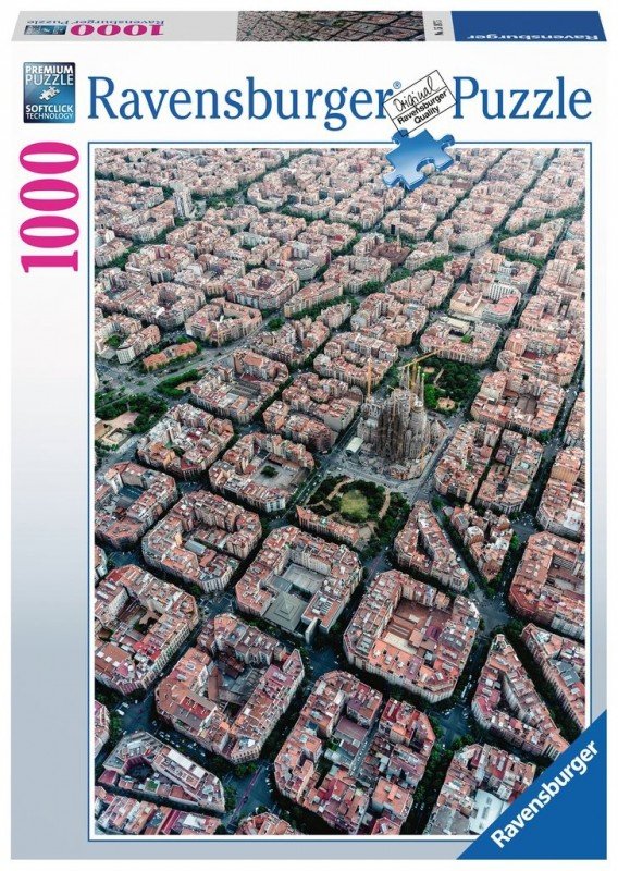 Ravensburger puzzle dla dorosłych 15187 15187-Barcelona od góry puzzle dla dorosłych