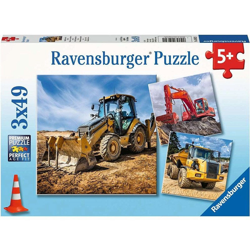 Ravensburger 3x49 EL Maszyny budowla ne GXP-727498