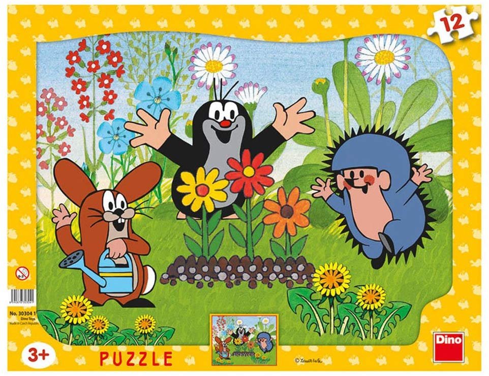 Krecik i Przyjaciele, puzzle W ogrodzie