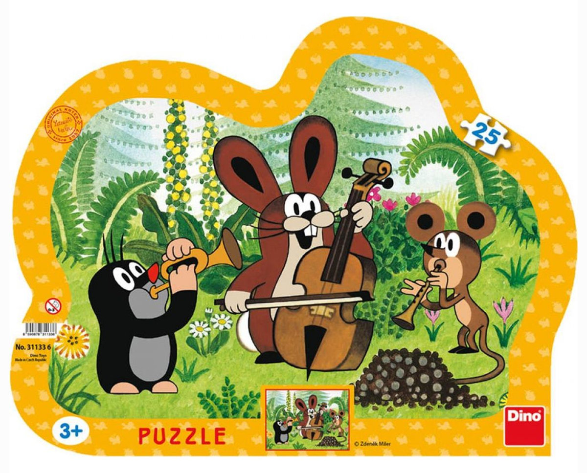 Krecik i Przyjaciele, puzzle Orkiestra Krecika 25 el.