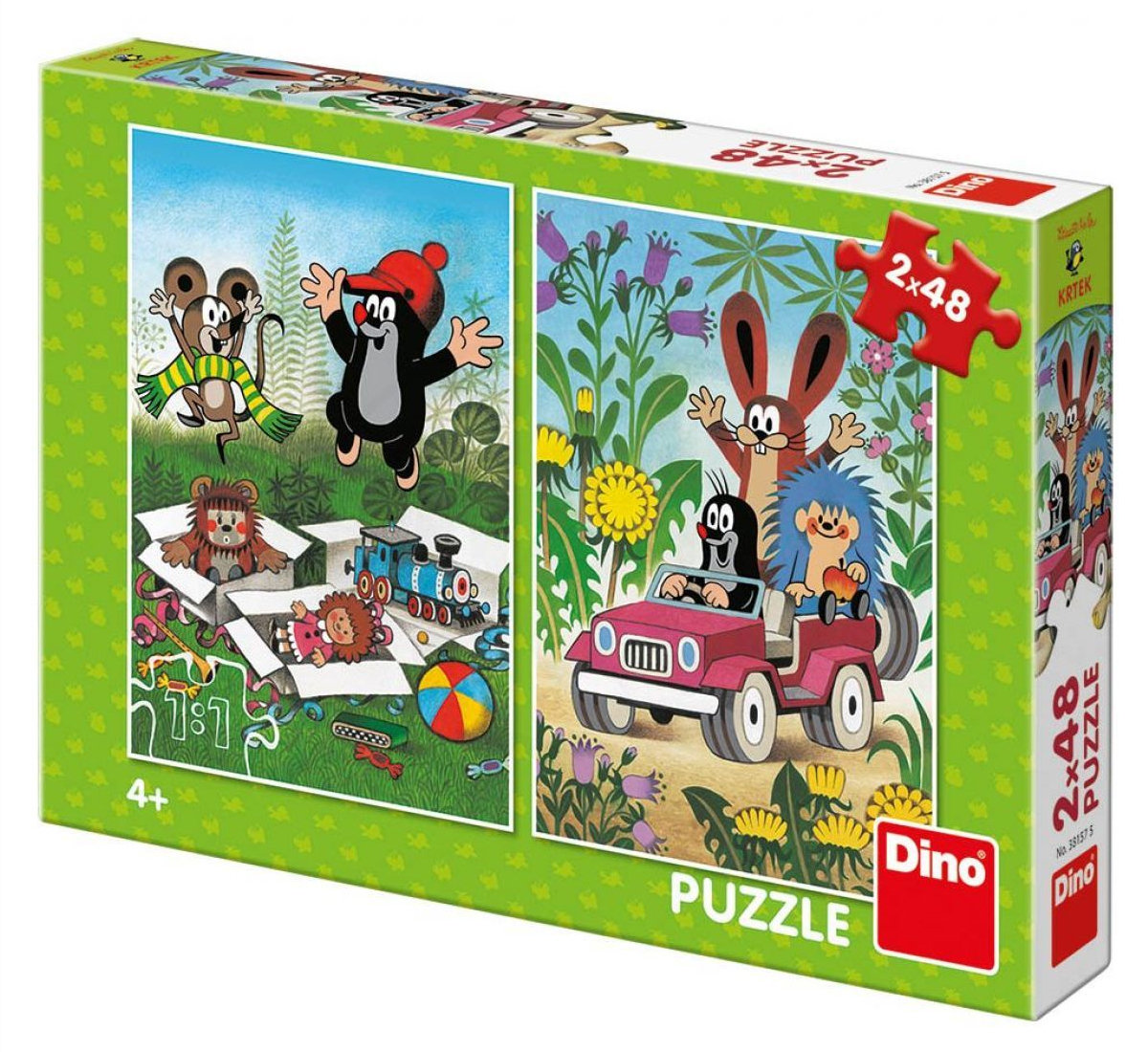 Dino Krecik się cieszy 2x 48 elementów