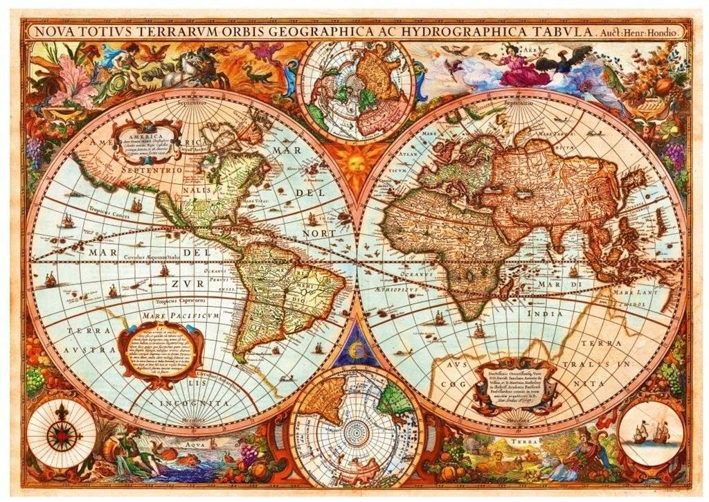 Bluebird Puzzle 1000 elementów. Antyczna mapa, Aimme Stewart
