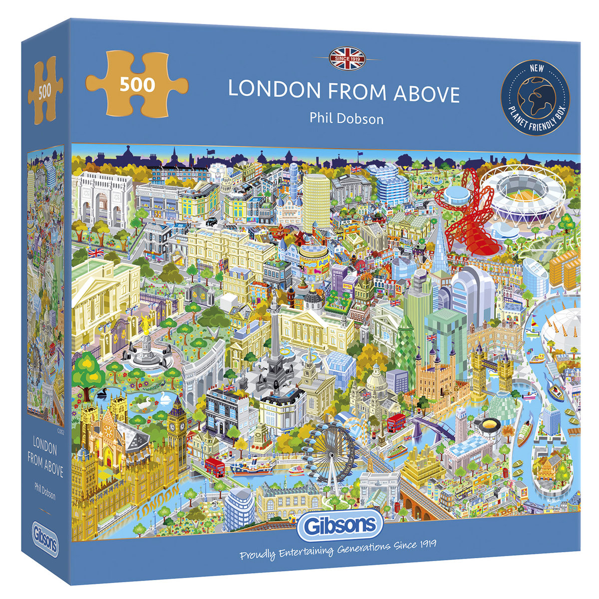 G3 Gibsons Puzzle 500 Widok z góry na Londyn Gibsons