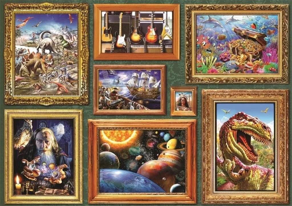 Bluebird Puzzle Puzzle 1000 Galeria ośmiu obrazów - Bluebird Puzzle