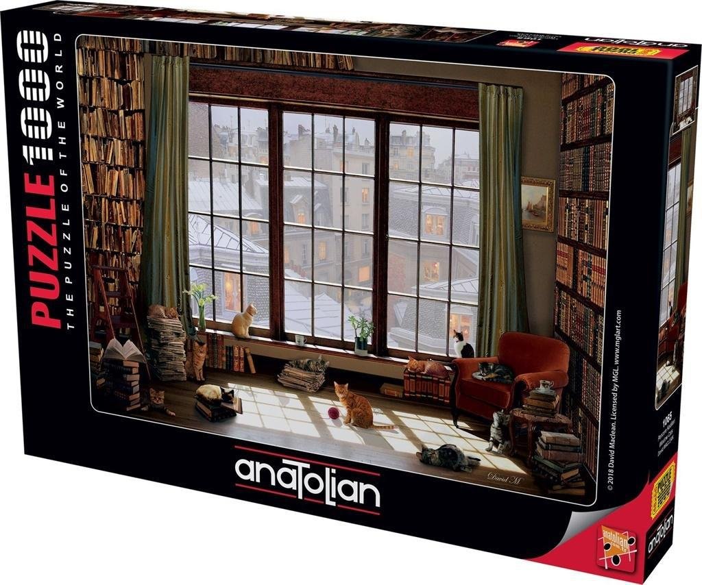 Anatolian Puzzle 1000 Koty w oknie - Anatolian