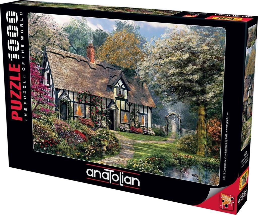Anatolian Puzzle 1000 Dom z pięknym ogrodem - Anatolian