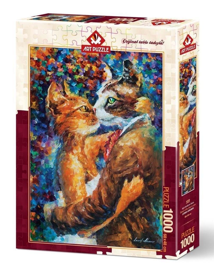Artpuzzle Puzzle 1000 elementów. Taniec zakochanych kotów