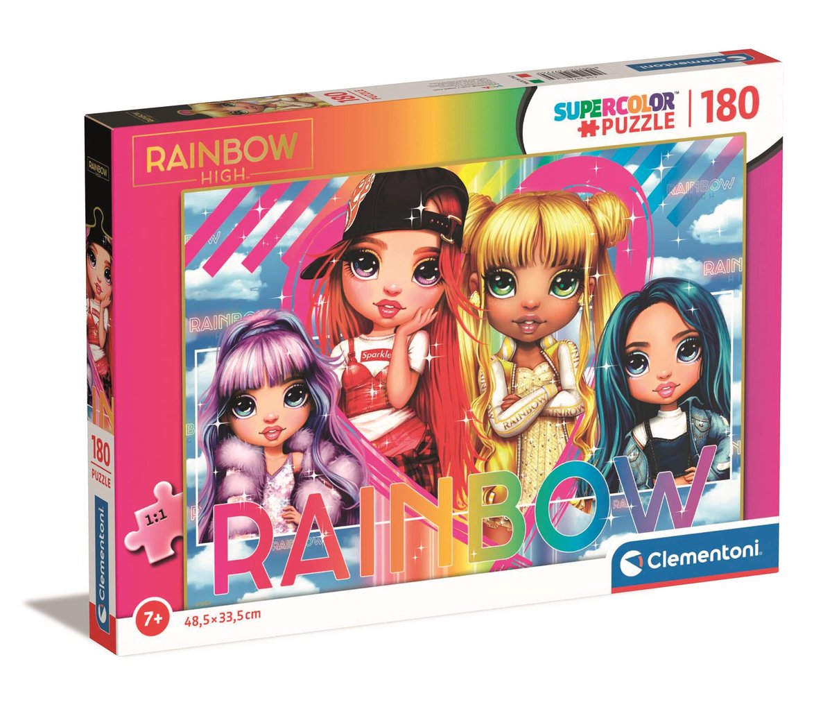 Puzzle 180 Supercolor Rainbow High - Clementoni