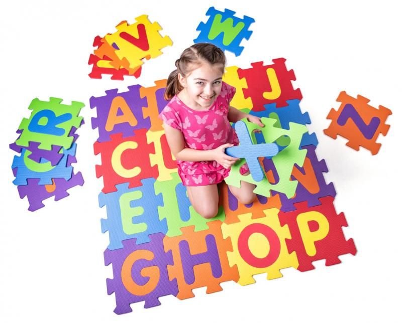 Plastica Mata podłogowa Puzzle podłogowe alfabet WD91628