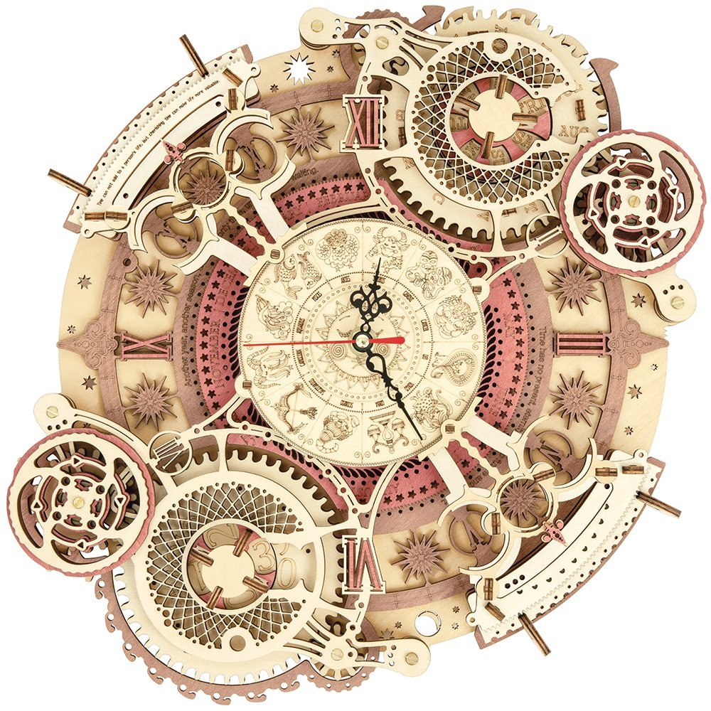 Robotime Drewniane Puzzle 3D - Zegar Zodiakalny