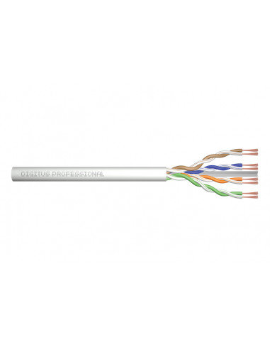 Kabel typu linka DIGITUS kat.6, U/UTP, AWG 26/7, LSOH, 100m, szary