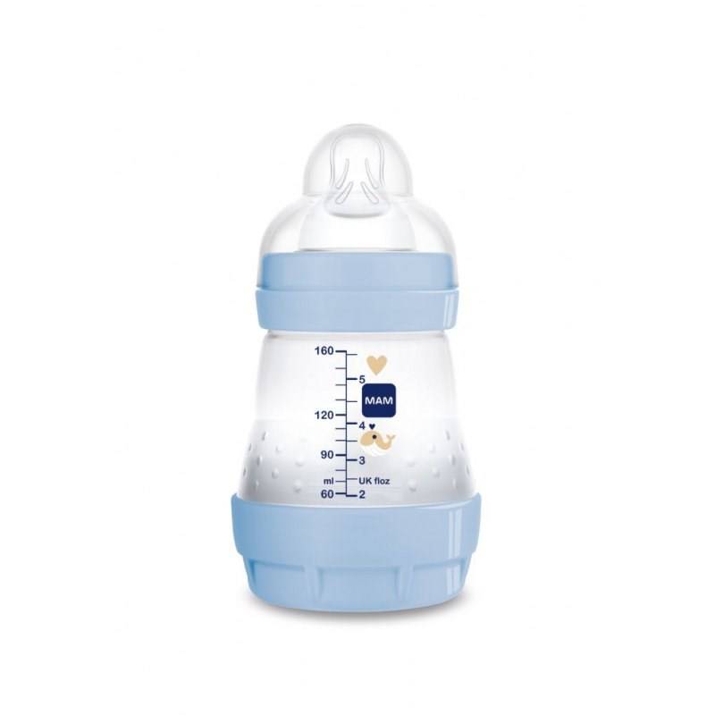 Фото - Пляшечки (поїлки) MAM Butelka Anti-Colic 160ml 0m+ Boy 