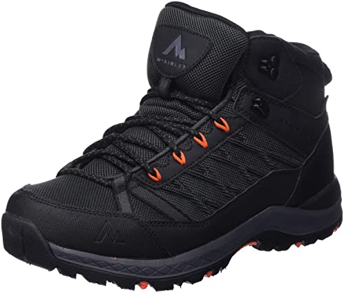 McKINLEY Męskie buty trekkingowe Kona V Mid AQX, czarne/antracytowe/czerwone, 41 EU